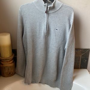 Vineyard Vines waffle 1/4 zip sweater